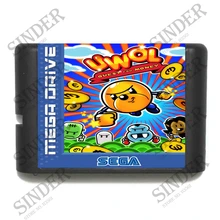 UWOL Quest For Money 16 bit MD игровая карта для sega Mega Drive для Genesis