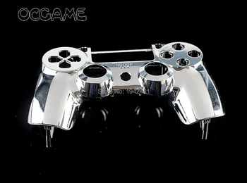 

OCGAME 12pcs/lot 8 colors Chrome Shell Case controller shell case For PS4 Wireless Controller without button parts