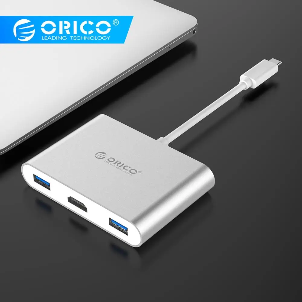 

ORICO Type-C HUB USB C to Multi USB3.0 HDMI/VGA/RJ45/SD TF Card Reader Splitter PD Charger Adapter Docking For Laptop Macbook