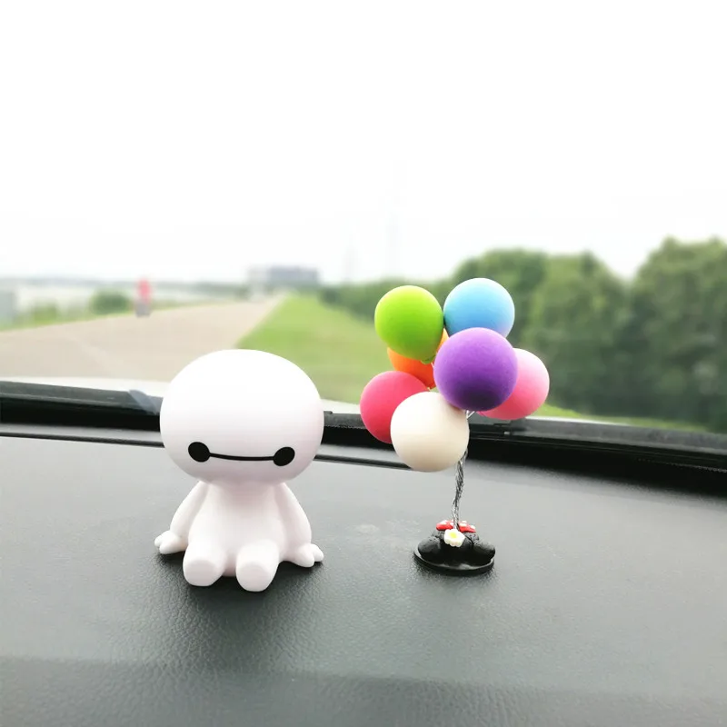 Boblehead Baymax статуэтка Автомобильные украшения милая виброголова игрушки для