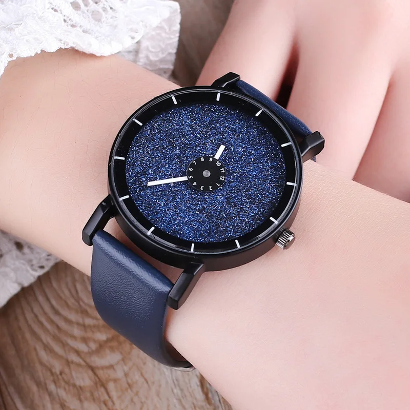 

Men And Women Motion Originality Wrist Watch Fashion Student Leisure Time Quartz Watch Wechat Business Starry Sky Wrist Watch