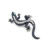 CINDY XIANG Rhinestone Lizard Brooch Dark blue Color Body Green Eye Gecko Brooches Fashion Jewelry Animal Style Vintage Pin Gift ► Photo 3/5