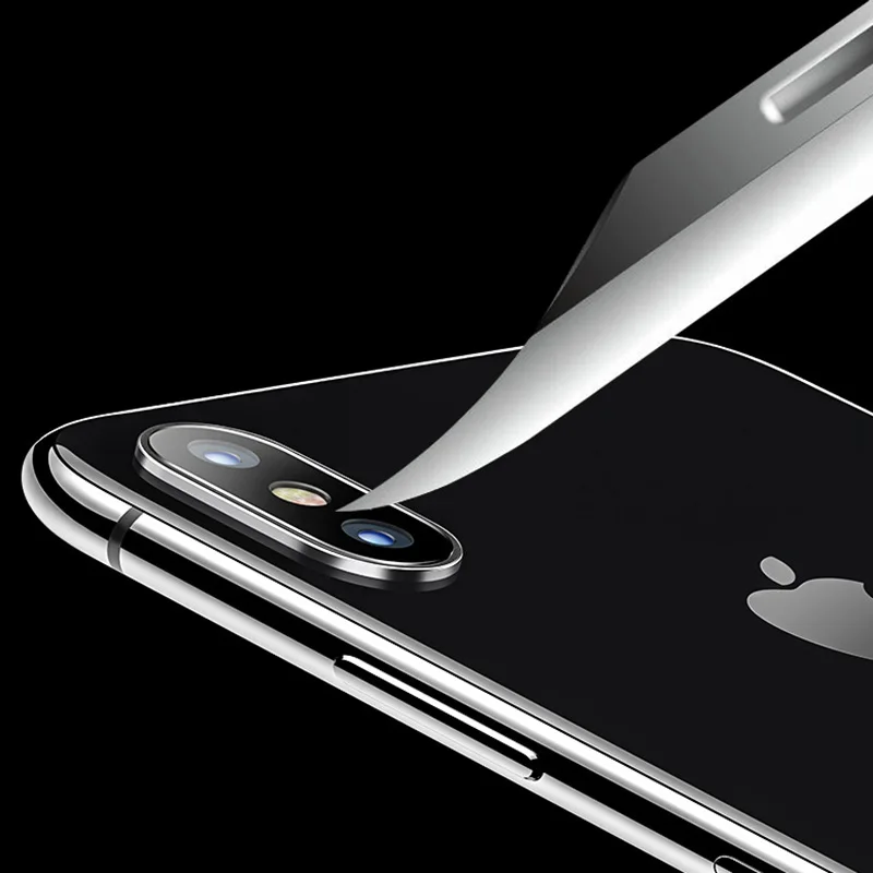KIPX1002_3_Camera Lens Screen Protector For iPhone X Tempered Glass Clear LCD Film