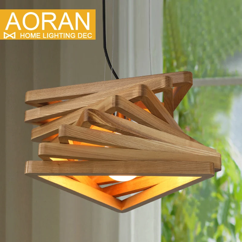 Creative Design Light Spiral Wood Pendant Dinning Hall Creative Design Light Spiral Wood Pendant Dinning Hall Hanging Lamps Wooden Rustic Lighting Fixture Living Room In Lights From