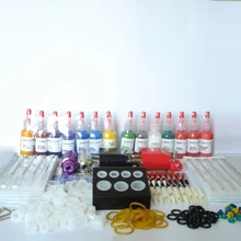 Поворотный татуировки набор завершен набор Перманентный макияж татуировки Kit Ротари Машина татуировки