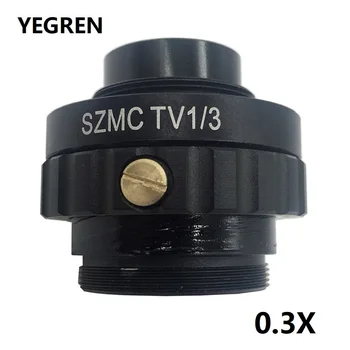 

0.3X C Mount Adapter Reduce Lens for Trinocular Stereo Microscope 1/3 CTV CCD Connecting with USB Industrial Camera SZMCTV1/3