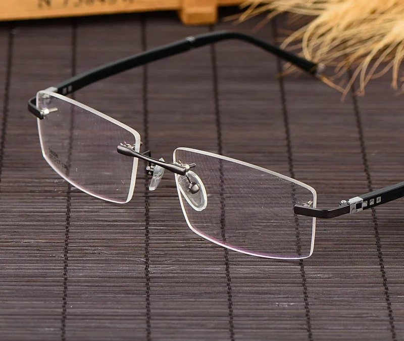 

Rimless Glasses Frame Rim Spectacles Men Myopia Eyeglasses TR90 Optical Frame Prescription Eyewear Goggles Frames gafas 716