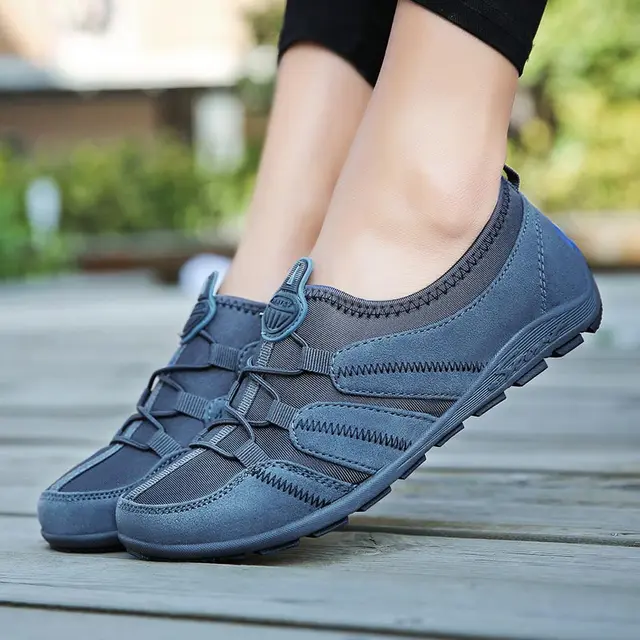US $11.92 Summer Slip-on Women's Running Shoes 2019 Women's Sneakers Women Sport Shoes Sports Blue Zapatillas