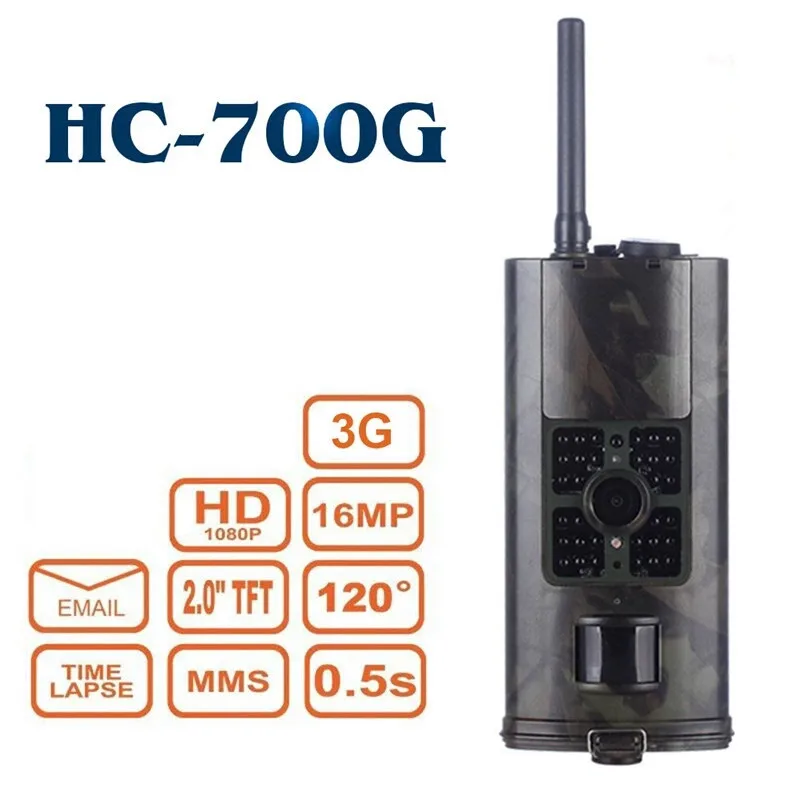 

Hunting Wild Camera 3G HC-700G IP54 Waterproof Night Vision Hunting Trail Camera Infrared IR LEDS Digital Photo traps Wildcamera