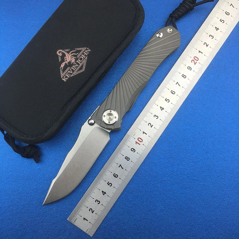 Складной нож kevin john CR Umnumzaan лезвие m390 титановая ручка карманный кухонный для