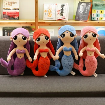 

30-50CM plush doll Princess Doll Cinderella Plush Toy The Little Mermaid Stuffed Doll Soft Baby Toy Gift