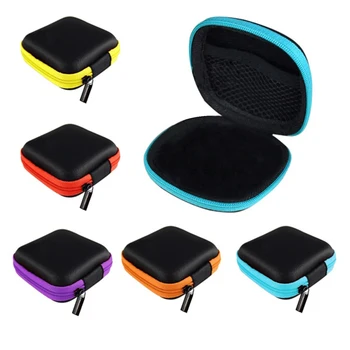 

Travel Earphone Wired Zipper Pocket Case Data Line Cables Storage Portable Bag For Earphone Earbuds Holder MP3 MP4 Hard EVA Box