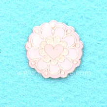 Пользовательские сердце из цветов блеск симпатичный значок