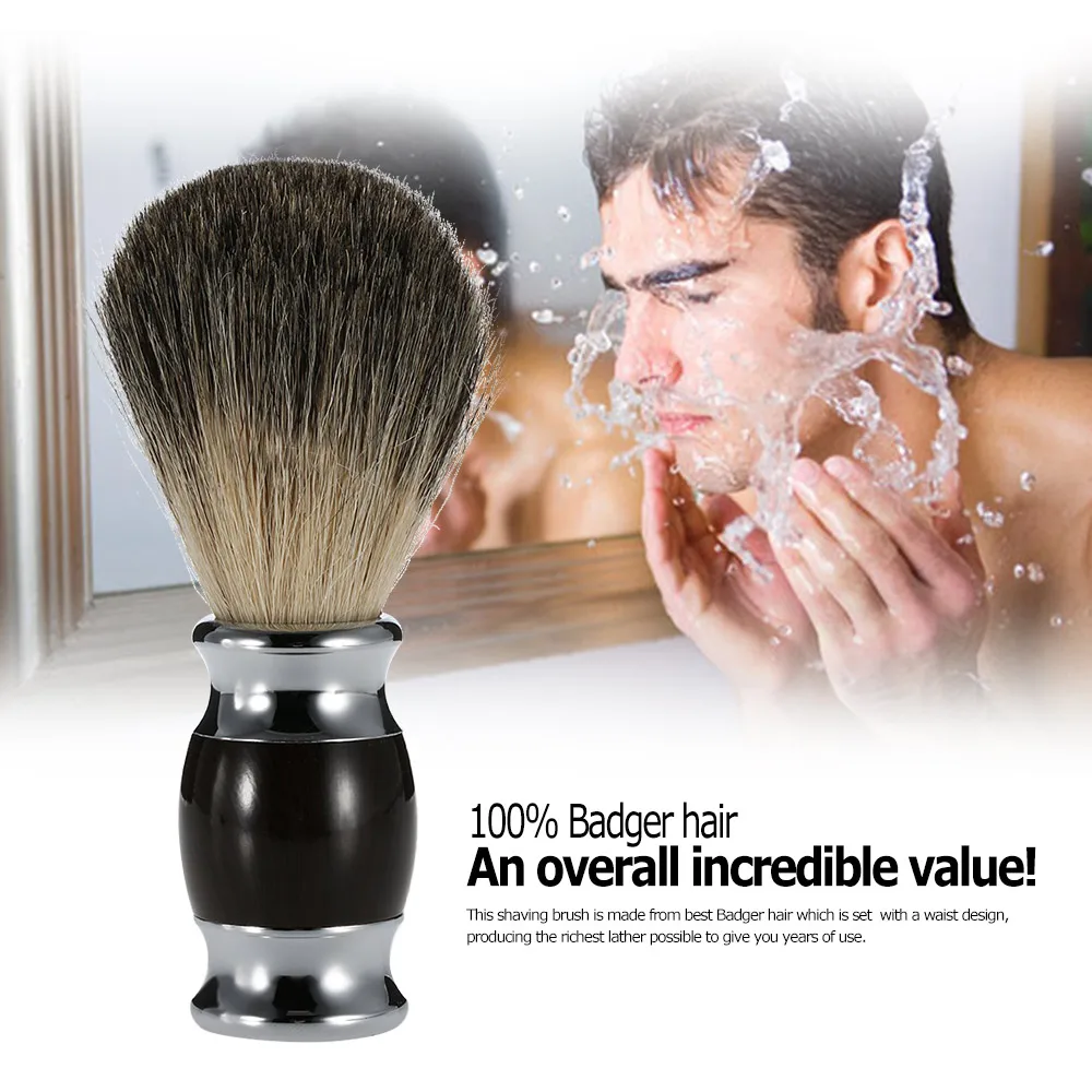 

Professional Pure Badger Shaving Razor Brush Hair Shaving Brush Men Facial Beard Cleaning Shave Tool