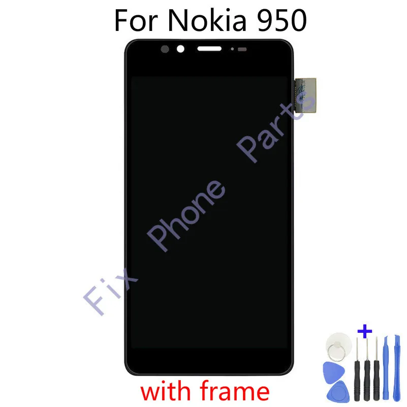 

For Nokia Lumia 950 LCD Display With Touch Screen Digitizer Assembly With Frame For Microsoft 950 Lcd Fast Delivery + Tools
