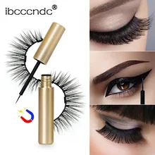 Ibcccndc 4 мл Черная Магнитная подводка для глаз макияж водонепроницаемый Быстрый стойкий жидкий подводка для глаз Накладные ресницы профессиональные инструменты для макияжа