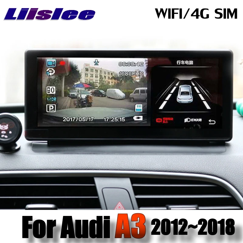Lislee Car Multimedia Player NAVI For Audi A3 S3 RS3 8V MQB 2012~2018 Original Car System Radio WIFI MAP GPS Screen Navigation 3