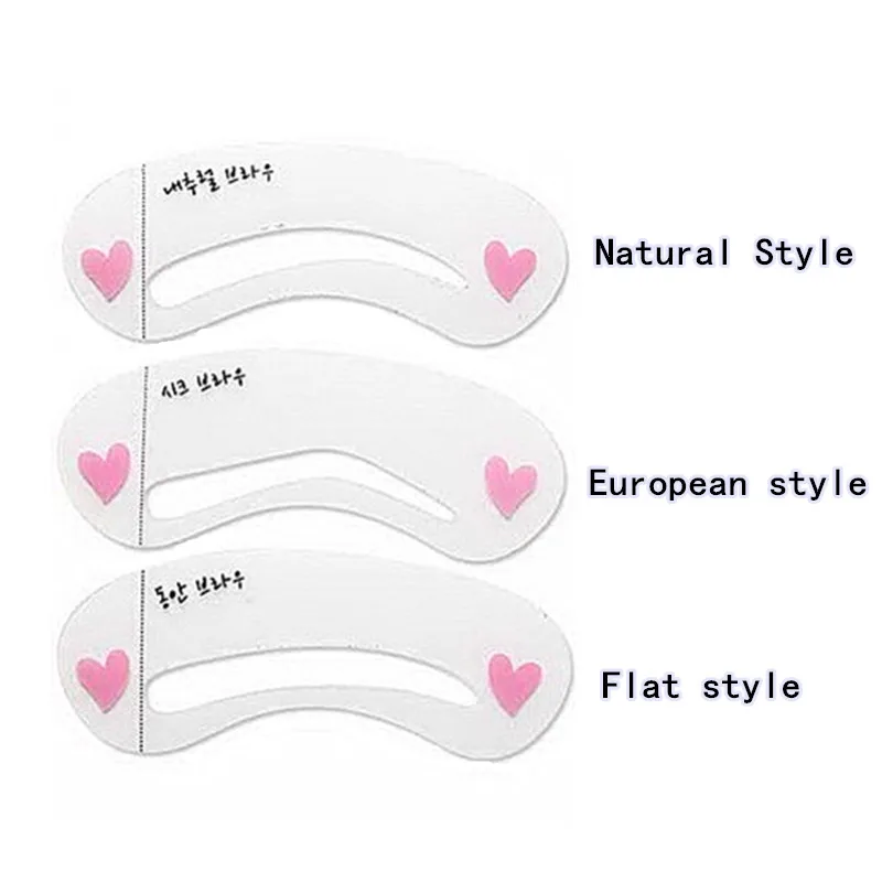 3 шт. многоразовые для бровей Уход Трафарет для бровей рисунок шаблон для макияжа глаз Советы Макияж инструмент DIY Красота бровей Shadow Shaper Kit наборы