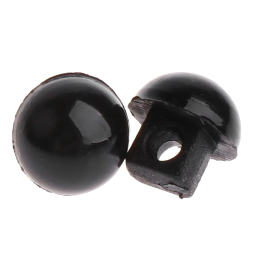 200 Pieces Hemispheric Shape Sewing Crafts Button for Toys Eyes Nose Ornaments Doll Making Supply DIY Apparel Sewing Buttons