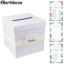 OurWarm Свадебная подарочная коробка для карт DIY коробка для бумажных денег Свадебная вечеринка Сувениры советы коробки для карточек свадебный душ принадлежности для дня рождения