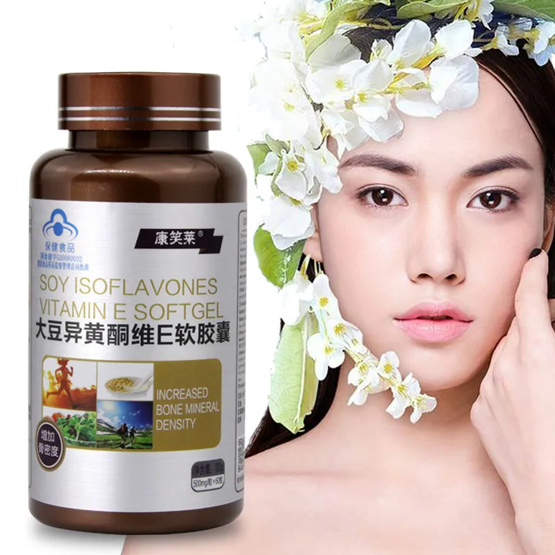 

500mg/Granul Pure Natural Soybean Isoflavone Extract For Female Anti-aging Increase Bone Density For Menopause Body Relaxation