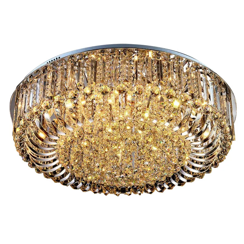 Laimaik Round Led Crystal Ceiling Light For Livingroom Indoor Lamp Laimaik Round Led Crystal Ceiling Light For Livingroom Indoor Lamp With Remote Controlled Luminaria Home Decoration Freeshipping In Lights From