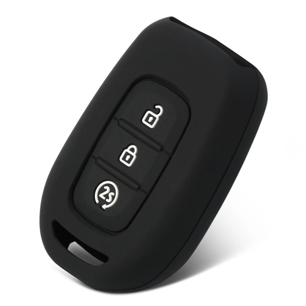 3 Buttons Silicone Remote Key Fob Case Cover For Renault Duster Sandero Logan Clio Captur Laguna Scen 2015 Key Case Cover Key Case Remote Control Case Cover