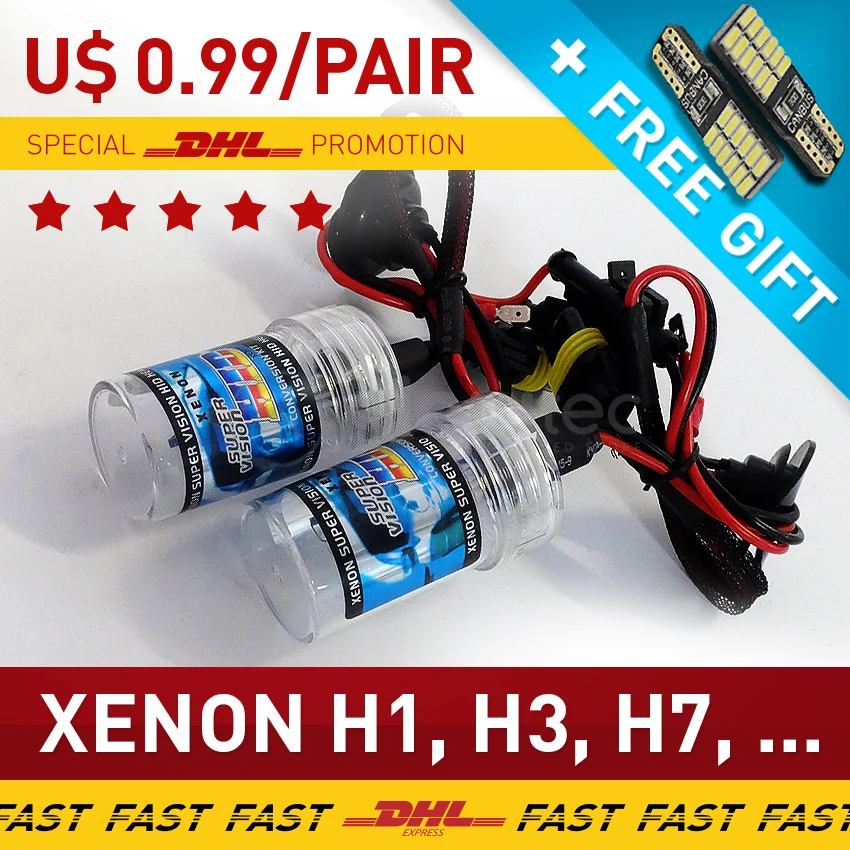 Комплект из 2 предметов 35 Вт H1 H3 H7 H8 H9 H11 HB3 лампы HID автомобильные фары всех цветов