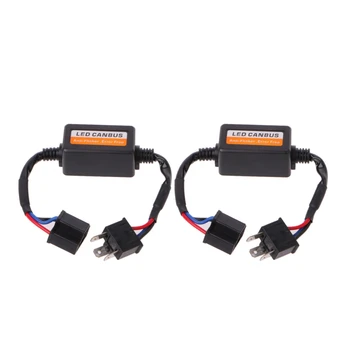 

YAM 2 Pcs H4 LED Car Light Canbus Error Free Resistor Headlight Warning Anti Flicker