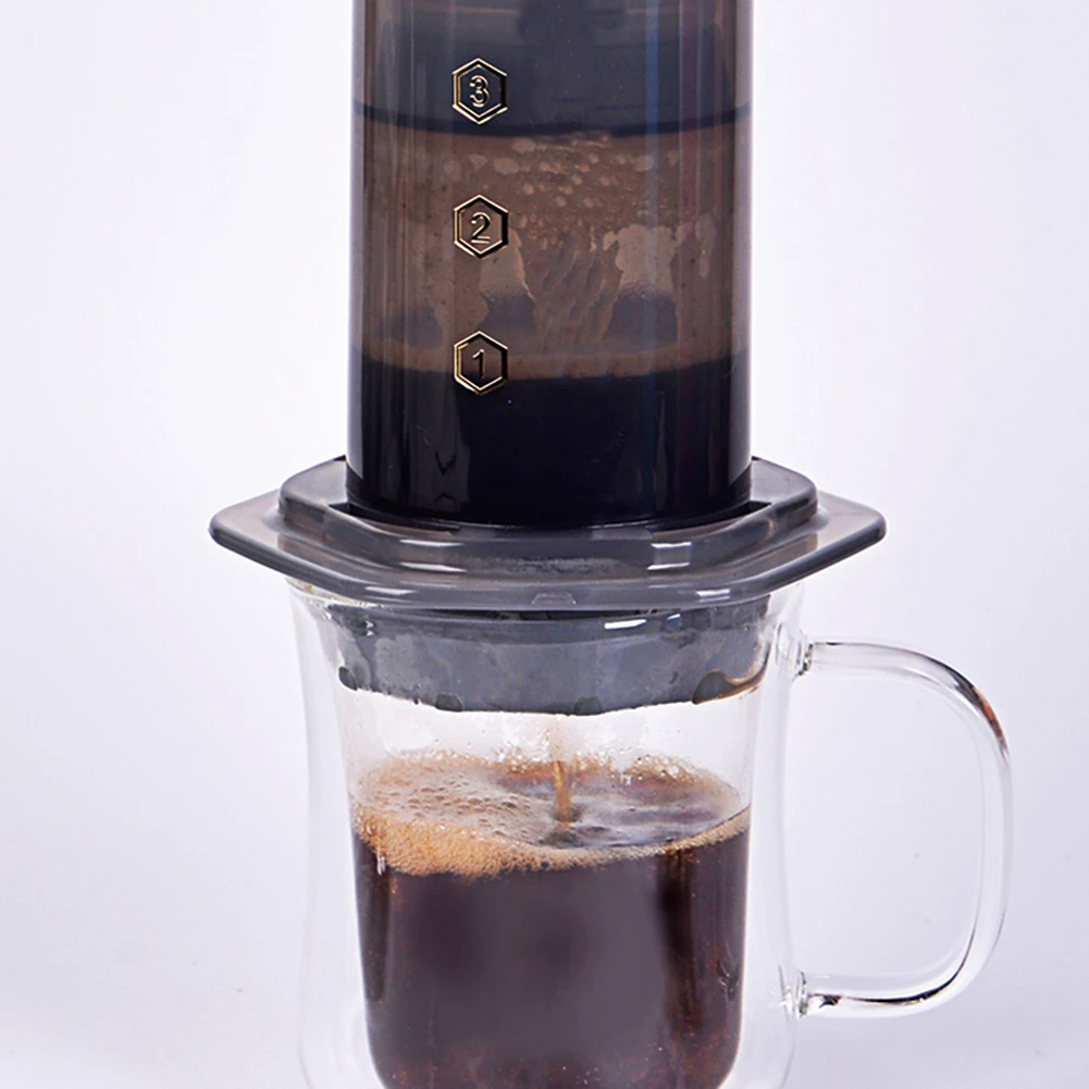 Насадка для AeroPress с приводом под давлением, подходит для AeroPress, кофеварка с многоразовым фильтром, аксессуары для кофе