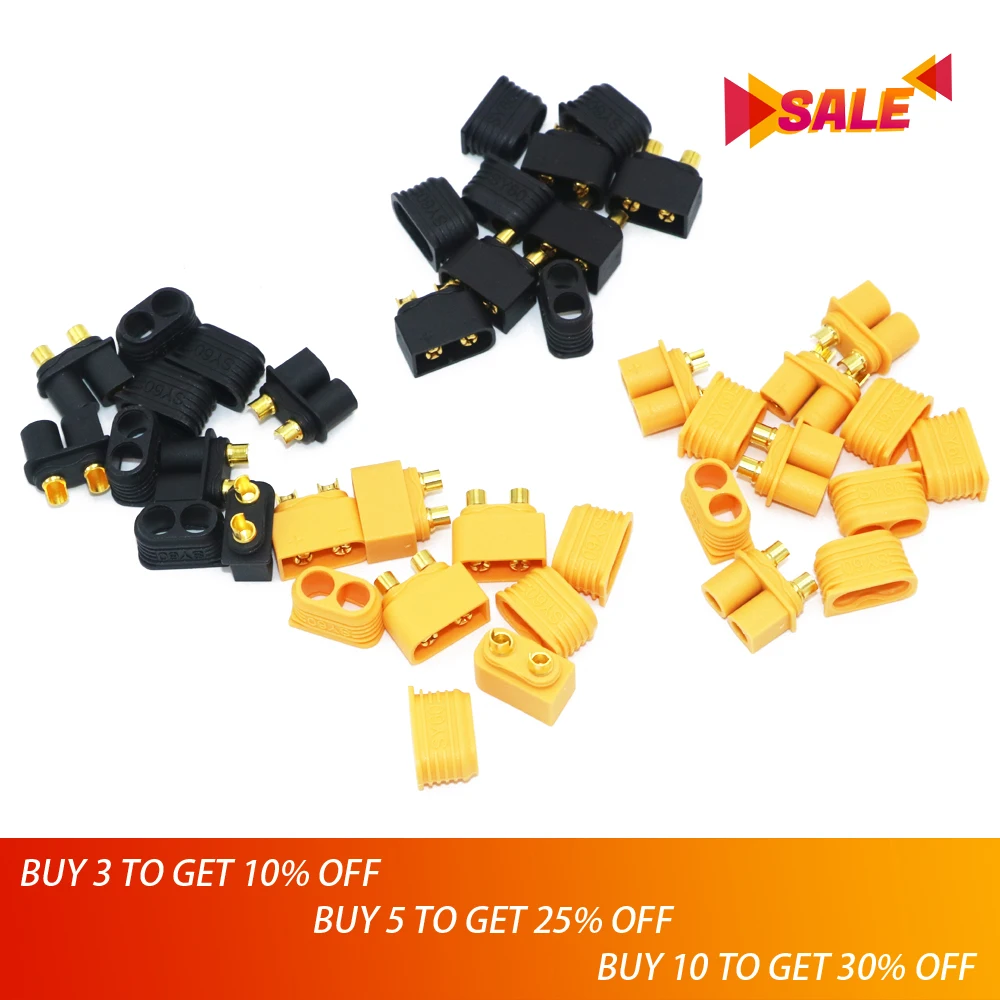 

5Pairs/lot SY60 Connector Plug Male/Femal w/ sheath conformance with Amass XT60 XT60H Used in Infinity battery