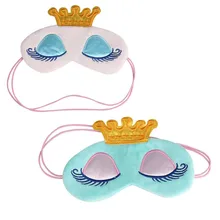 Горячая милые глаза крышка Корона Стиль Путешествия Спящая наглазная маска для глаз Путешествия Расслабление сна p# dropship323