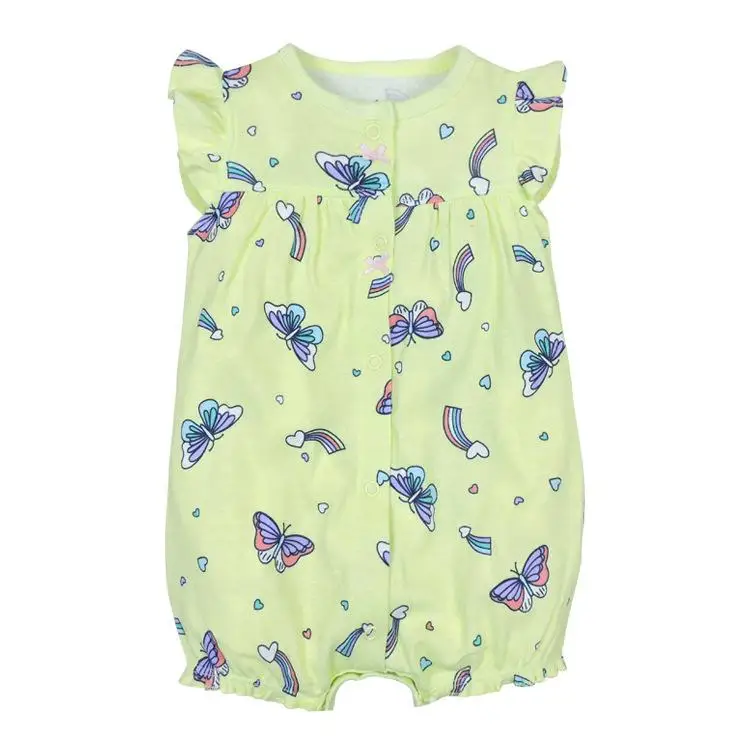 Хлопок; Одежда для маленьких мальчиков; летние комбинезоны с короткими рукавами; Одежда для новорожденных; пижамы с рисунками животных для маленьких девочек - Цвет: hudie