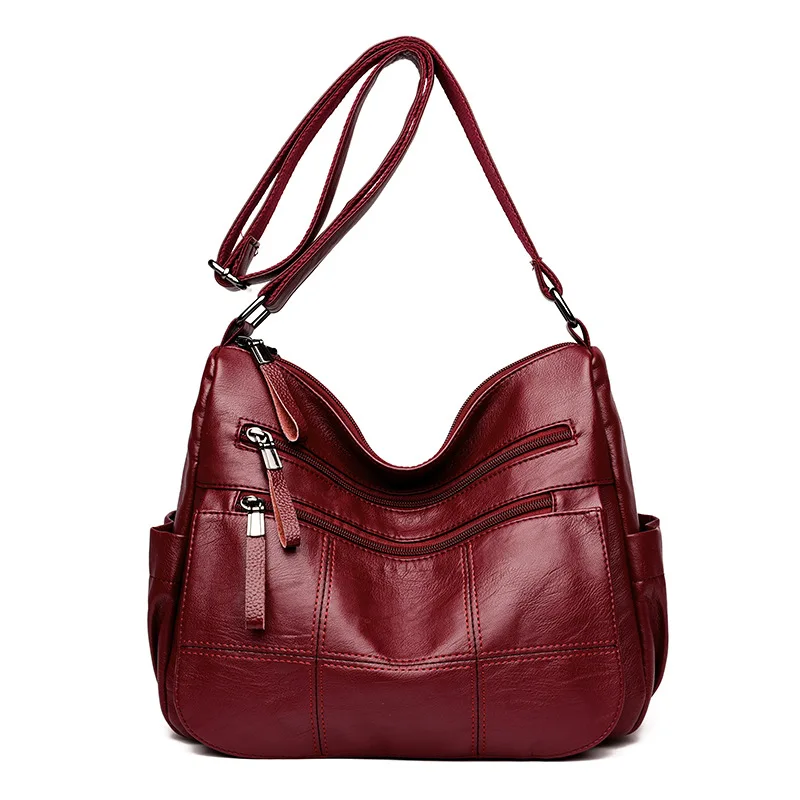 

2019 New Fashion Crossbody Bags for Women Washed Leather Bags Ladies Hobos Purses and Handbags Shoulder Bags sac a main