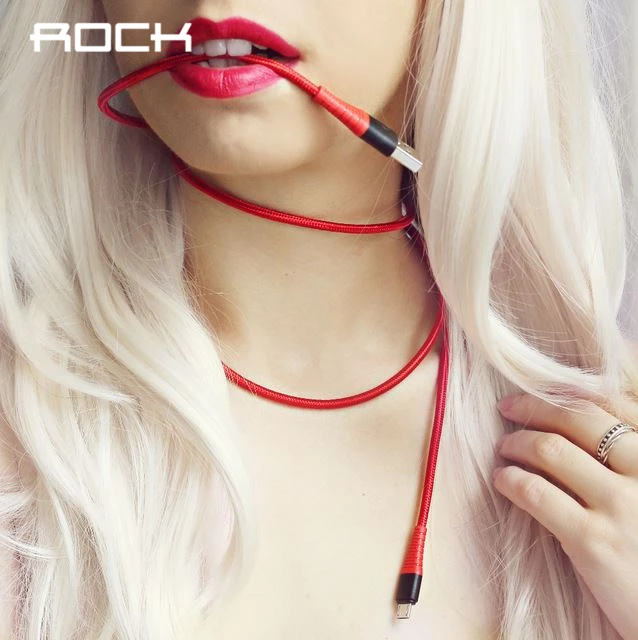 

ROCK Hi-Tensile Micro USB Cable Fast Charging For Xiaomi Redmi Note 5 Pro Samsung Charging Nylon Sync Data Cable