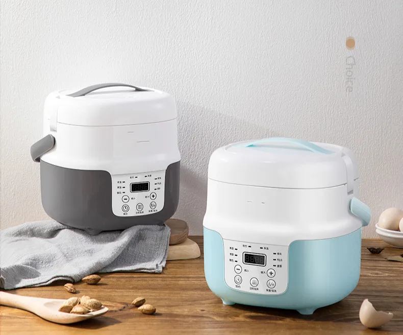 Buy 220v 400w blue/gray Rice cooker 2L 24hour Reservation Food grade Non stick