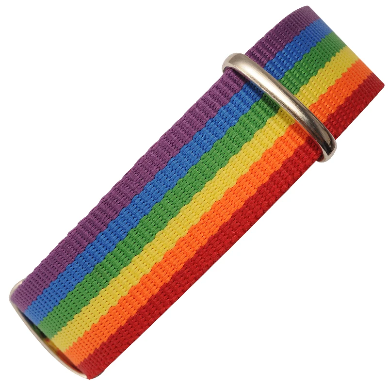 LGBT Pride Радужный нейлоновый ремешок для часов с российским флагом мужские и