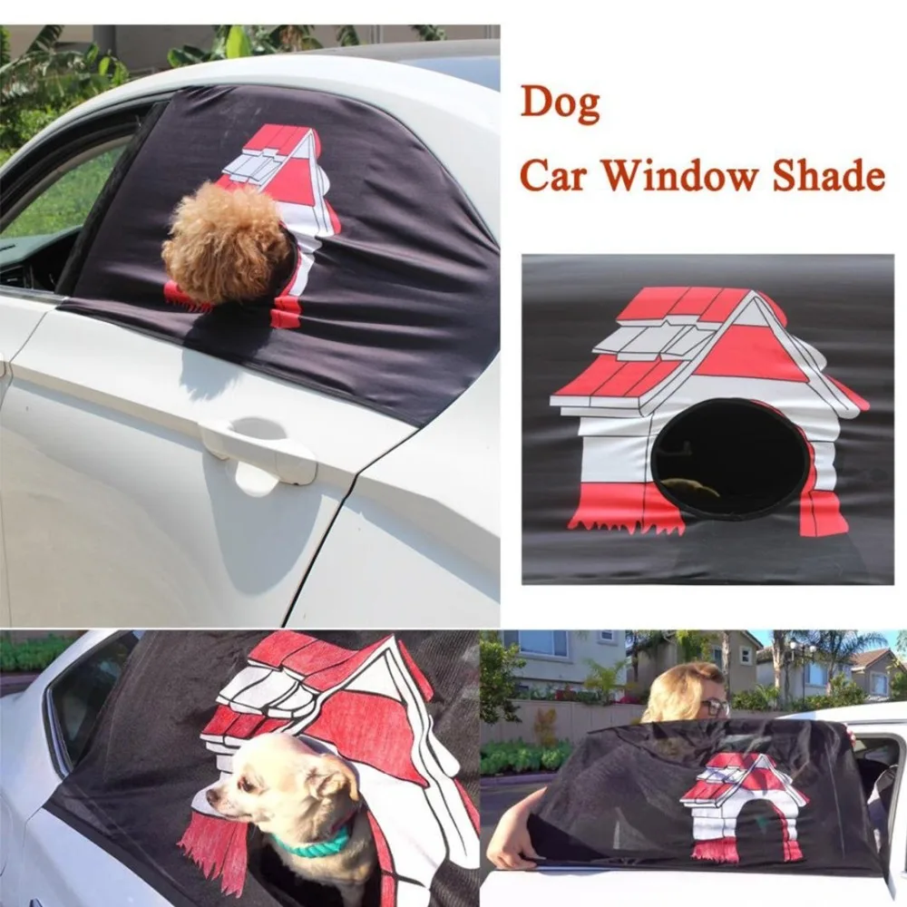 

Pet Dog Fence House Car Window Visor Curtain Cover Pet Gate Ventilator Guard Protector Sun Shade Hang Out Car Window Travel