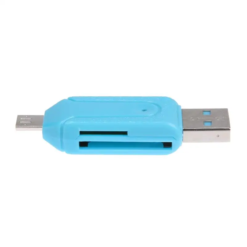 2 в 1 USB OTG кардридер Micro TF/SD компьютерные телефонные удлинители адаптер флэш