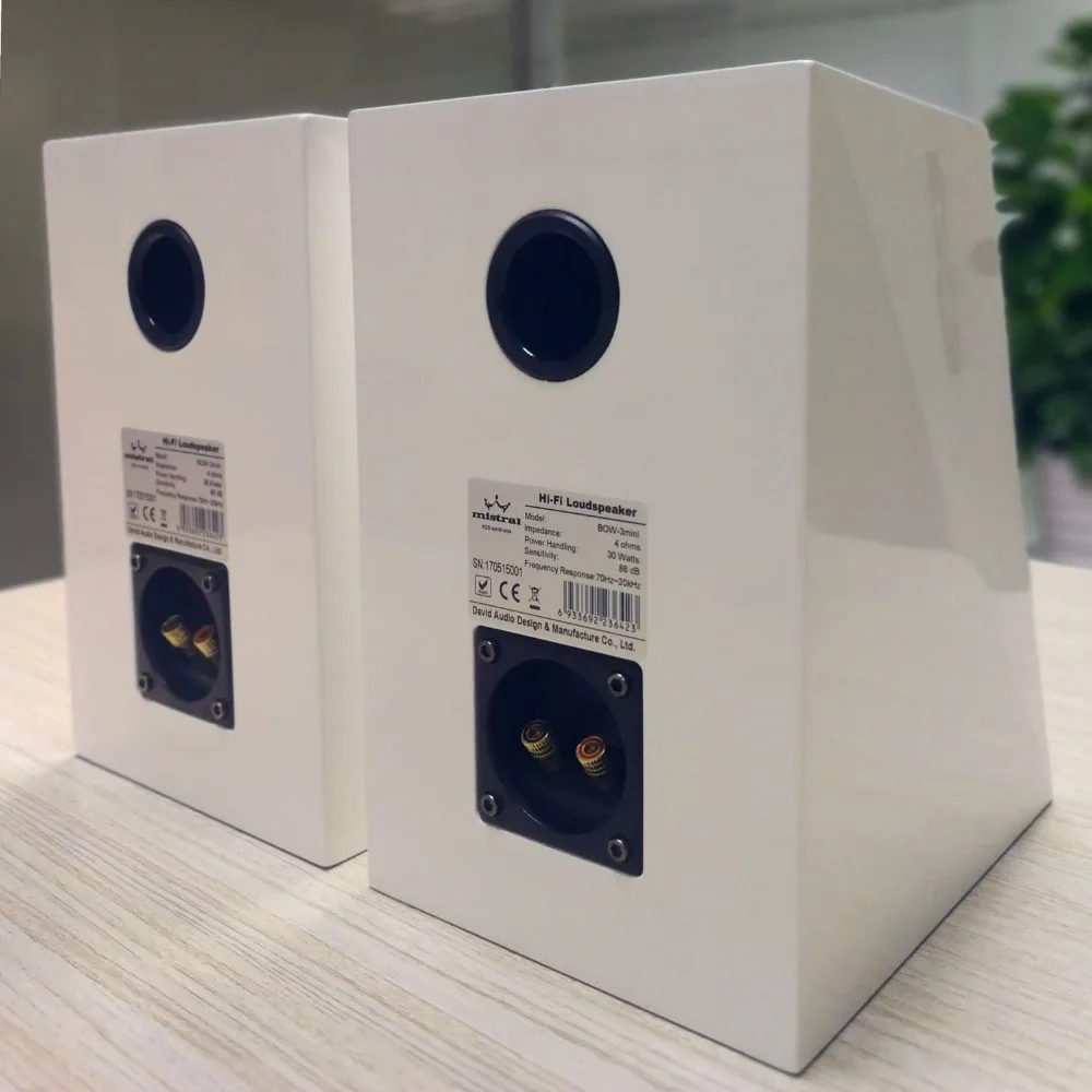 Mistral BOW III mini 4 Ohms 30W x 2 Hifi колонки для книжной полки (пара)|Полочные АС| |