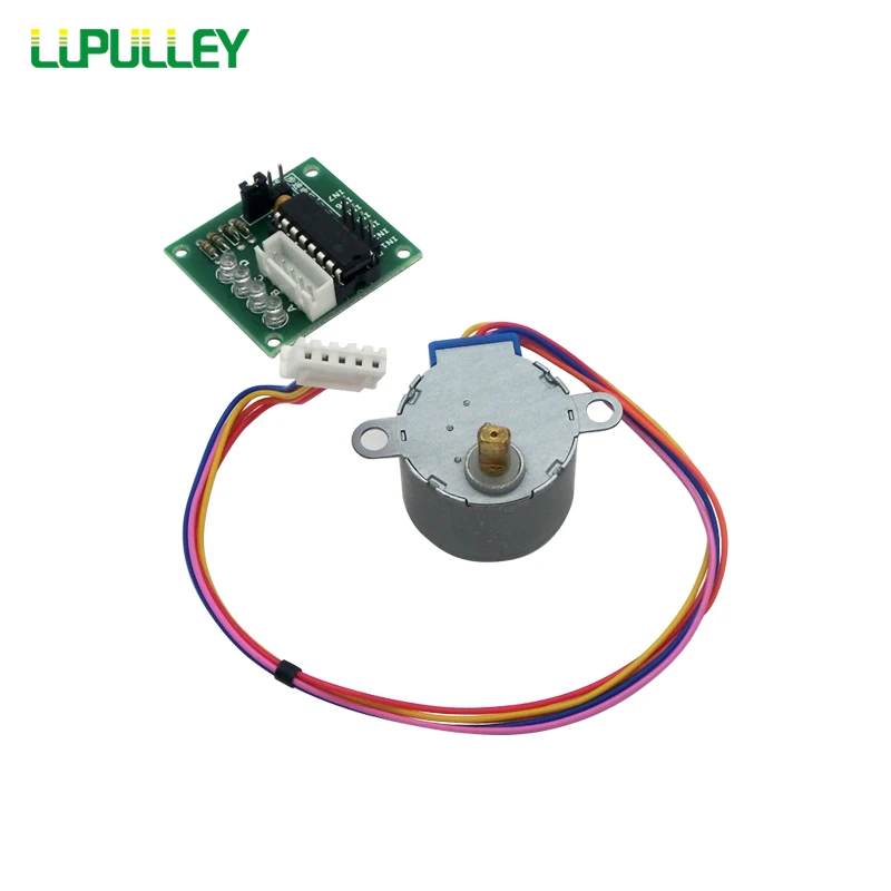 LUPULLEY 28BYJ-48 12V/5V Stepper Motor UNL2003 Driver Board Gear Step Motor Four-phase Five-wire CW/CCW for Arduino DIY Set LUPULLEY 28BYJ-48 12V/5V Stepper Motor UNL2003 Driver Board Gear Step Motor Four-phase Five-wire CW/CCW for Arduino DIY Set