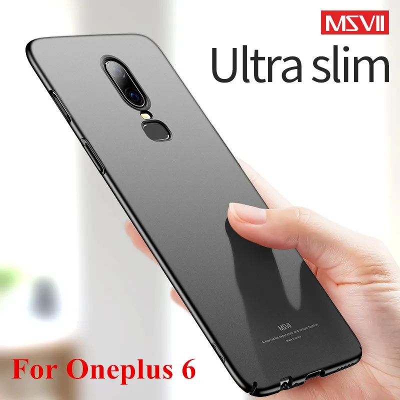 

Oneplus 6 Case Cover Ultra-thin Silm Hard PC Back Cover For Oneplus6T OnePlus6 Full Cover Protector Msvii Brand Phone Coque