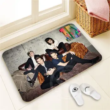 

H-P371 Custom one direction #5 Doormat Home Decor 100% Polyester Pattern Door mat Floor Mat foot pad SQ00722-@H0371