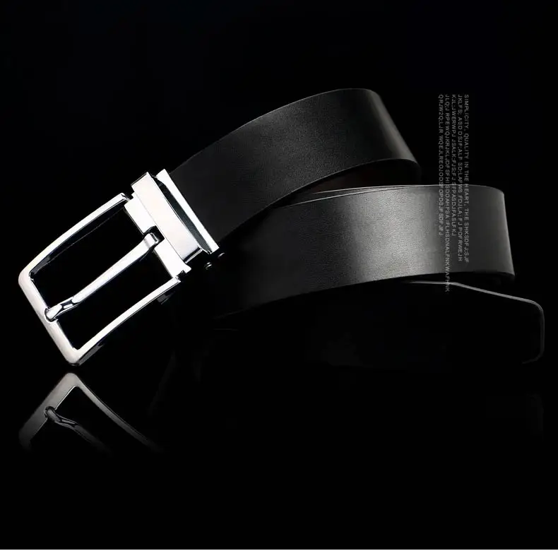 DOULILU New Designer Belts Men High Quality Luxury Brand Leather Belt Pin Buckle Black Business Trouser Strap Cinturones Hombre Cinto1 (3)
