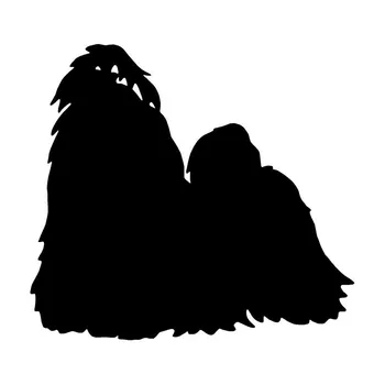 

14*12.7CM Shih Tzu Dog Reflective Vinyl Decal Cute Pet Window Stickers Motorcycle Car Accessories C6-0709