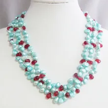 Тренд- 3 акции искусственный жемчуг в стиле барокко ожерелье