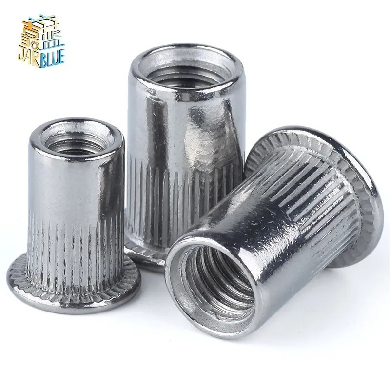 20/50 шт. M3 M4 M5 M6 M8 заклепка с плоской головкой из алюминиевого сплава|rivet nut|threaded rivet