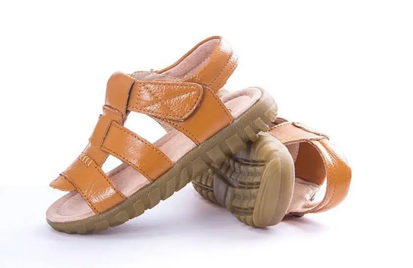 Children's genuine leather sandals-25