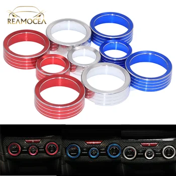 

Reamocea 3Pcs Car Air Conditioner Switch Knob Ring Aluminium Alloy AC Knobs Covers Interior Stickers For Subaru XV 2018 2019