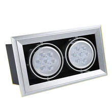 LukLoy светодиодный встраиваемый потолочный светильник, освещение для торговых точек, торговый центр, отель, лестница, крыльцо, коридор, многоголовый/1 голова, прожектор